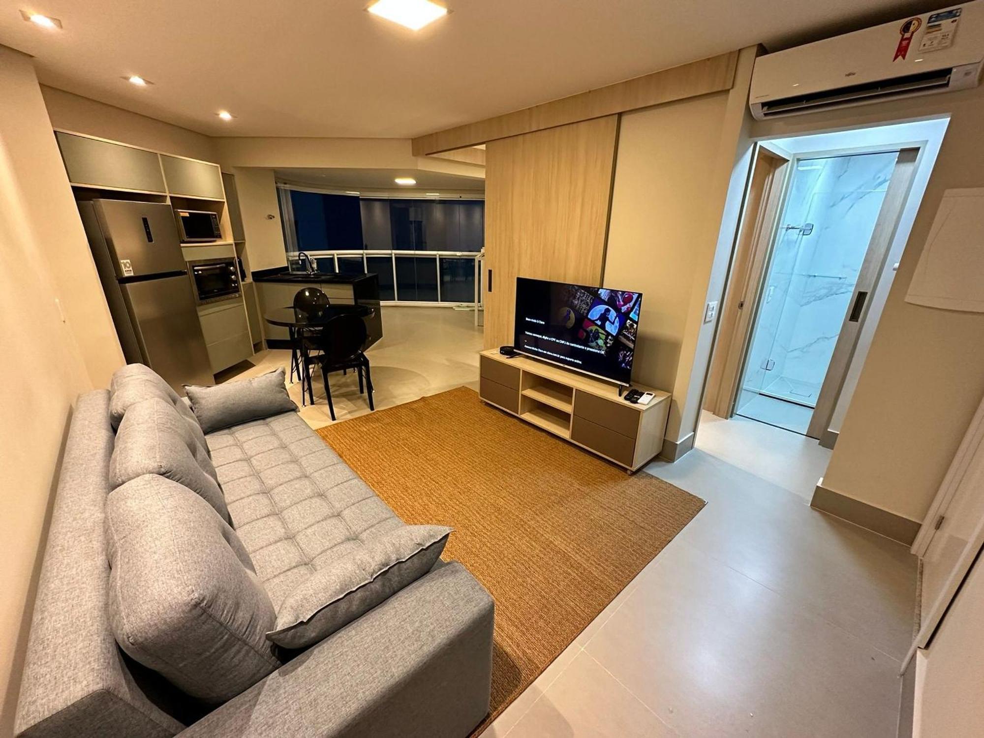 Апартаменты Residencial Estanconfor Com Vista Mar 2 Ac E Garagem Сантос Экстерьер фото