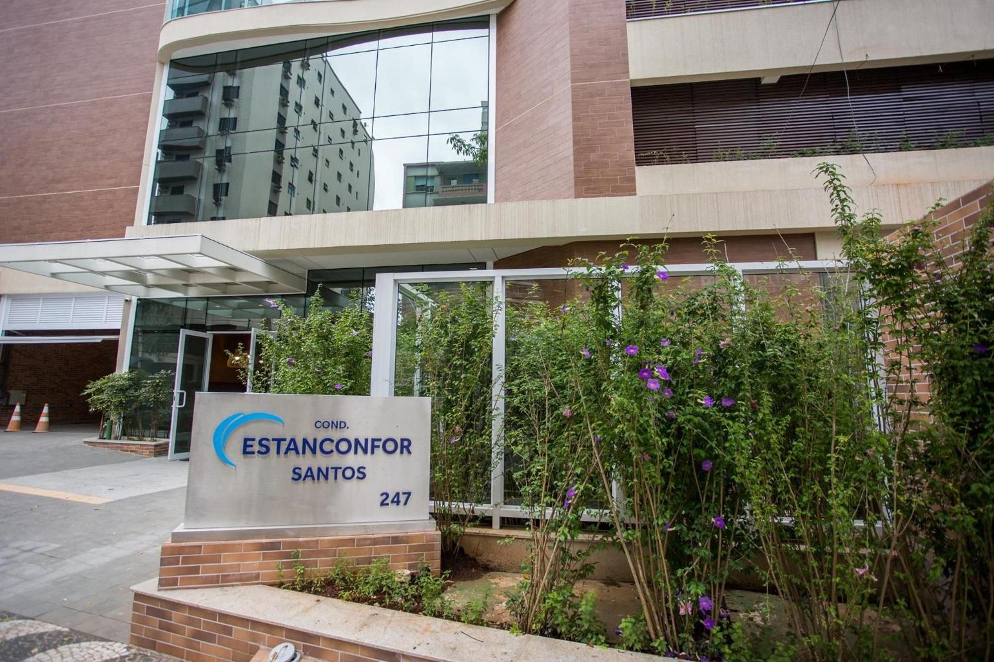 Апартаменты Residencial Estanconfor Com Vista Mar 2 Ac E Garagem Сантос Экстерьер фото