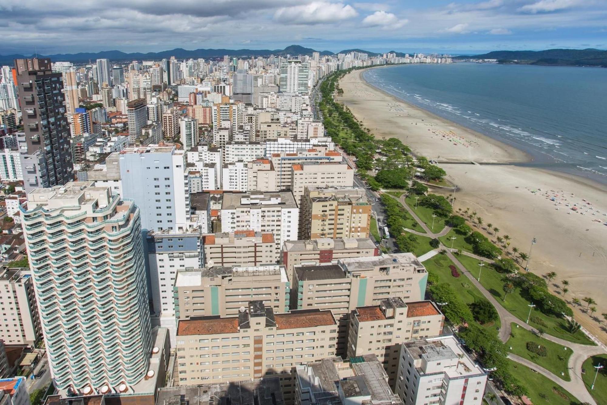 Апартаменты Residencial Estanconfor Com Vista Mar 2 Ac E Garagem Сантос Экстерьер фото